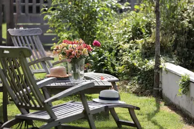 Jardin de l'établissement Relais de Chasse la Chaignaie