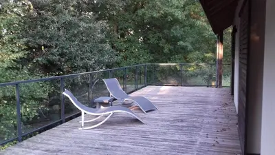 Balcon ou terrasse dans l'établissement Maison passive et d'architecte