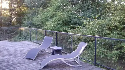 Balcon ou terrasse dans l'établissement Maison passive et d'architecte