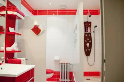 Salle de bains dans l'établissement Lalobema