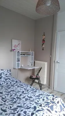 Un ou plusieurs lits dans un hébergement de l'établissement Chambre privée chez un particulier