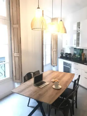 Cuisine ou kitchenette dans l'établissement Magnifiques Appartements Hyper Centre