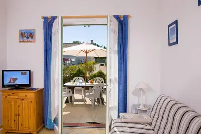 Balcon ou terrasse dans l'établissement Madame Vacances les Mas de Saint Hilaire