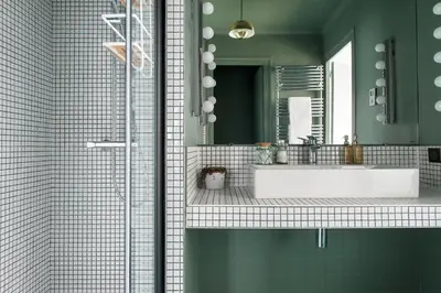 Salle de bains dans l'établissement La Cascade