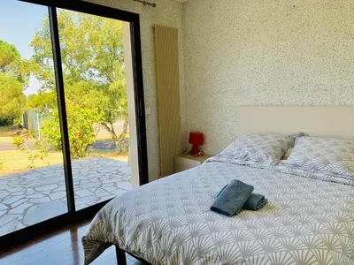 Un ou plusieurs lits dans un hébergement de l'établissement Villa du Bois Verts