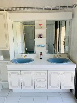 Salle de bains dans l'établissement Villa du Bois Verts
