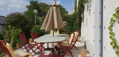 Balcon ou terrasse dans l'établissement Gîte Mido