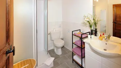 Salle de bains dans l'établissement Maison des Anges