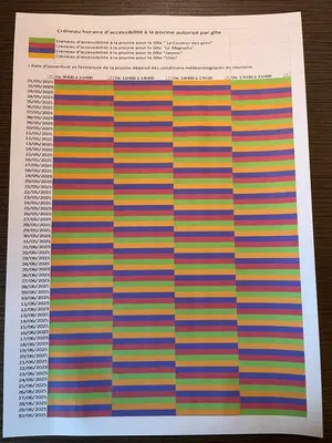 Plan de l'établissement Gite de la Foye - La Couleur des prés