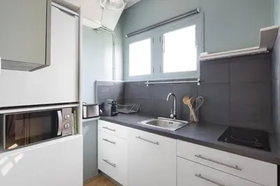 Cuisine ou kitchenette dans l'établissement Le Gatsby by Cocoonr