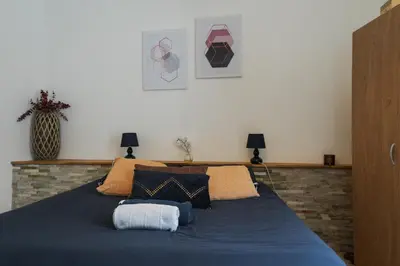 Un ou plusieurs lits dans un hébergement de l'établissement Studio moderne, hypercentre de Cholet, arrivée autonome !