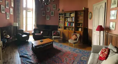 Coin salon dans l'établissement Manoir De La Chouanniere