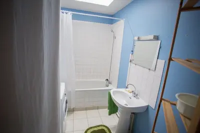 Salle de bains dans l'établissement Gites du four saint Pierre