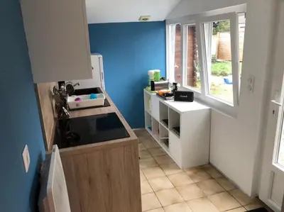 Cuisine ou kitchenette dans l'établissement Chez pépé