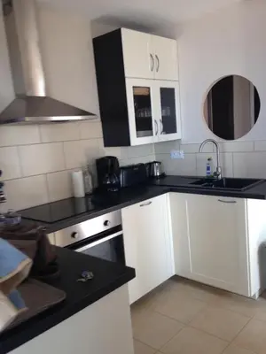 Cuisine ou kitchenette dans l'établissement Cap Eden 4 personnes