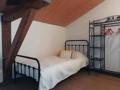Un ou plusieurs lits dans un hébergement de l'établissement Chambres d'hôtes les Hautes Papinières