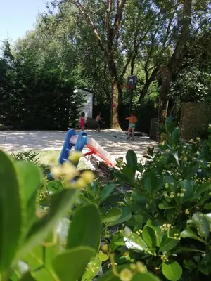 Jardin de l'établissement Camping La Loire Fleurie