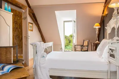 Un ou plusieurs lits dans un hébergement de l'établissement Château de l'Epinay