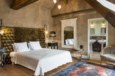 Un ou plusieurs lits dans un hébergement de l'établissement Château de l'Epinay