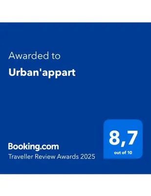Certificat, récompense, panneau ou autre document affiché dans l'établissement Urban'appart