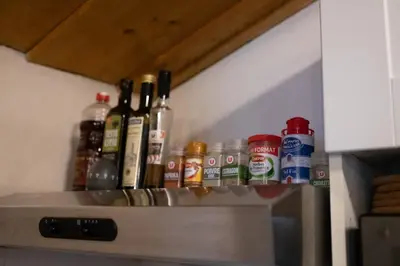 Cuisine ou kitchenette dans l'établissement Au Passage du Gois