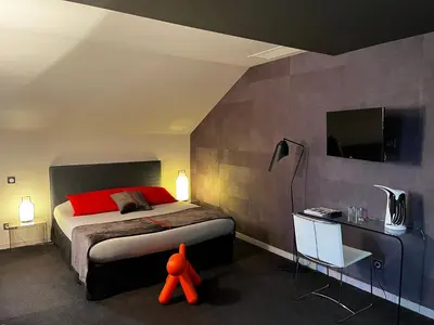 Un ou plusieurs lits dans un hébergement de l'établissement Maison Marie Barrault