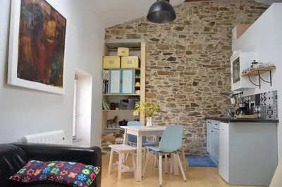 Cuisine ou kitchenette dans l'établissement Gîte de la Vallée