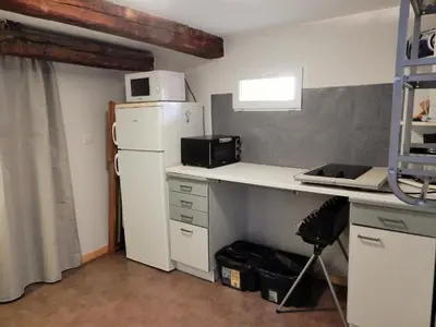 Cuisine ou kitchenette dans l'établissement Gîte à la campagne proche d'Angers et de la Loire