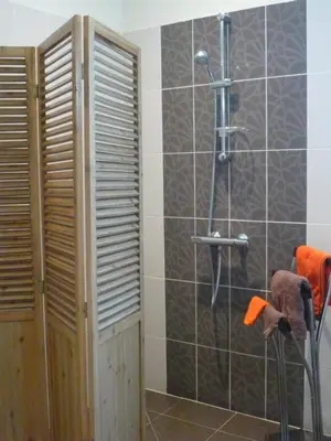 Salle de bains dans l'établissement Gîte à la campagne proche d'Angers et de la Loire
