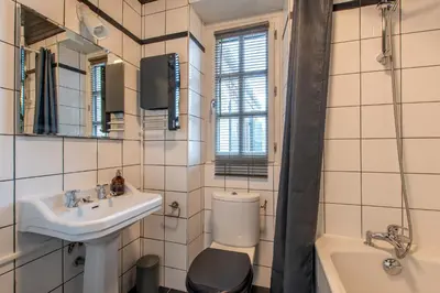 Salle de bains dans l'établissement La Maison Haute