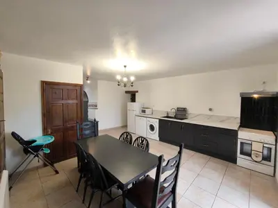 Cuisine ou kitchenette dans l'établissement Chambre d'hôte Manoir de La Baudonnière