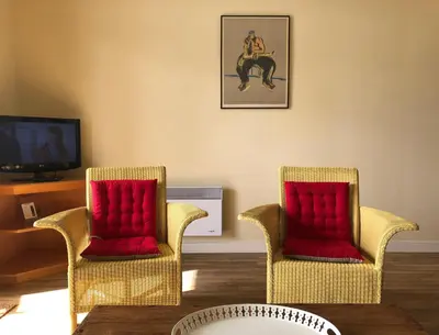 Coin salon dans l'établissement SWING RESIDENCE GOLF LA BAULE
