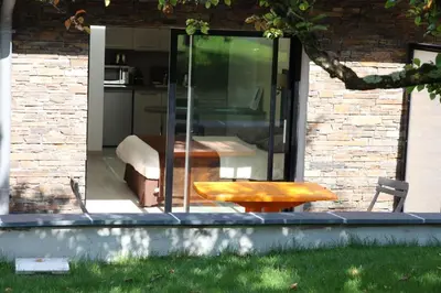 Jardin de l'établissement Résid'Spa Loire & Sèvre