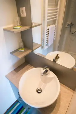 Salle de bains dans l'établissement Chateau De La Plinguetiere