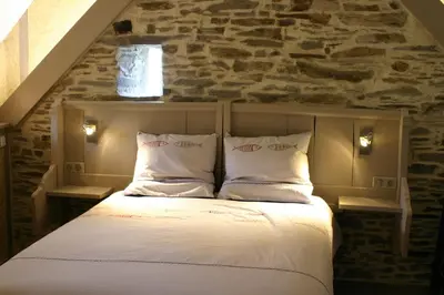 Un ou plusieurs lits dans un hébergement de l'établissement Au gré du Marais - Chambres d'hôtes