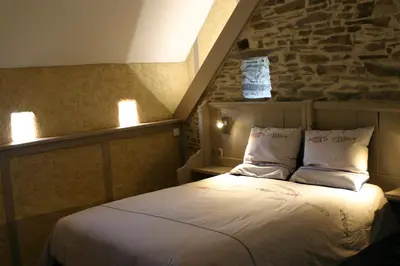 Un ou plusieurs lits dans un hébergement de l'établissement Au gré du Marais - Chambres d'hôtes