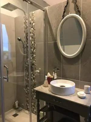 Salle de bains dans l'établissement La Coulee Verte