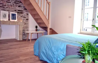 Un ou plusieurs lits dans un hébergement de l'établissement Appartement Amalfi Hyper Centre