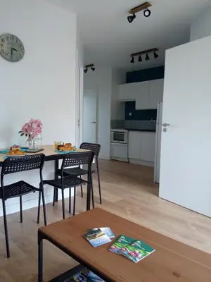 Cuisine ou kitchenette dans l'établissement Au refuge des farfas