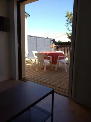 Balcon ou terrasse dans l'établissement Au refuge des farfas
