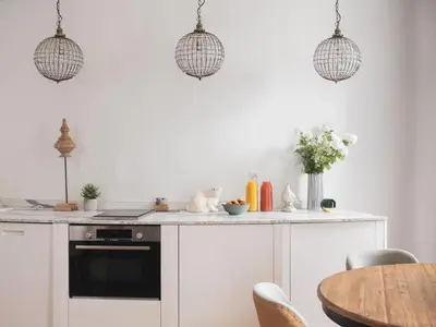 Cuisine ou kitchenette dans l'établissement Maisons du Monde Hotel & Suites - Nantes