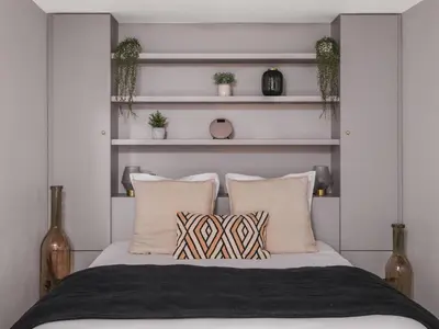Un ou plusieurs lits dans un hébergement de l'établissement Maisons du Monde Hotel & Suites - Nantes