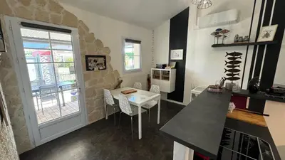Cuisine ou kitchenette dans l'établissement CAP L'OCÉAN