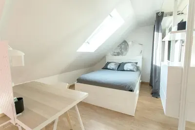 Un ou plusieurs lits dans un hébergement de l'établissement Appartement Luna Hypercentre Gare à 300m