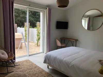 Un ou plusieurs lits dans un hébergement de l'établissement Les Gîtes de la Clere
