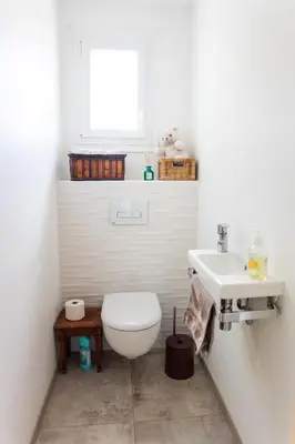 Salle de bains dans l'établissement Aux coquelicots sauvages