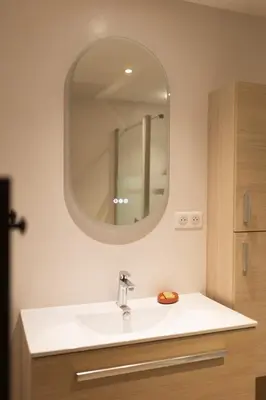 Salle de bains dans l'établissement Aux coquelicots sauvages