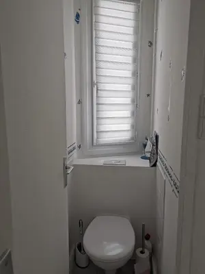 Salle de bains dans l'établissement appartement vue sur mer