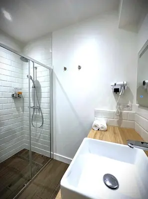 Salle de bains dans l'établissement Hypercentre Charmant 2 Chambres Au Calme avec Joli Patio Privatif