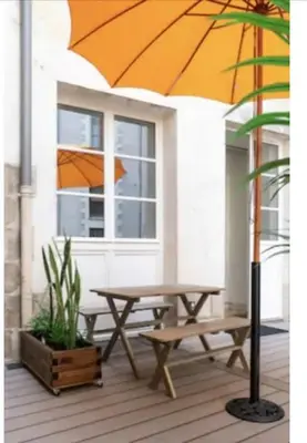 Balcon ou terrasse dans l'établissement Hypercentre Appart 2 à 4 pers, Calme & Cosy avec Terrasse Privée